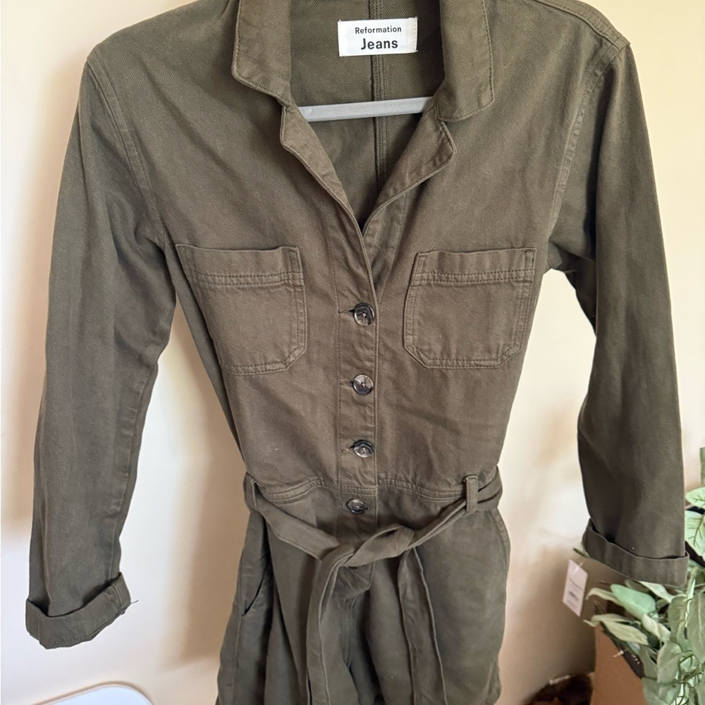 Reformation Olive Green Romper - Picture 2 of 5